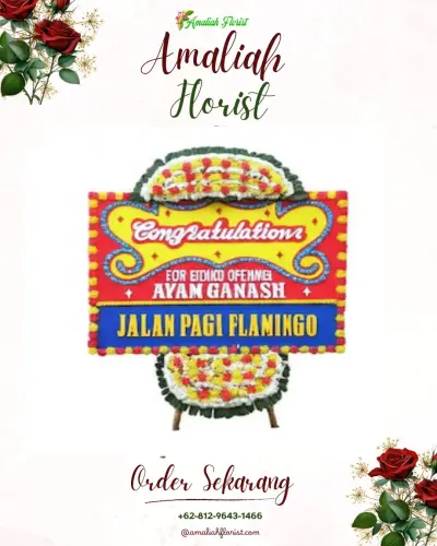 Bunga Papan Congratulation di Pulo Berayan Kota